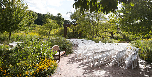 outdoor wedding planning with venues, guest chairs and aisle