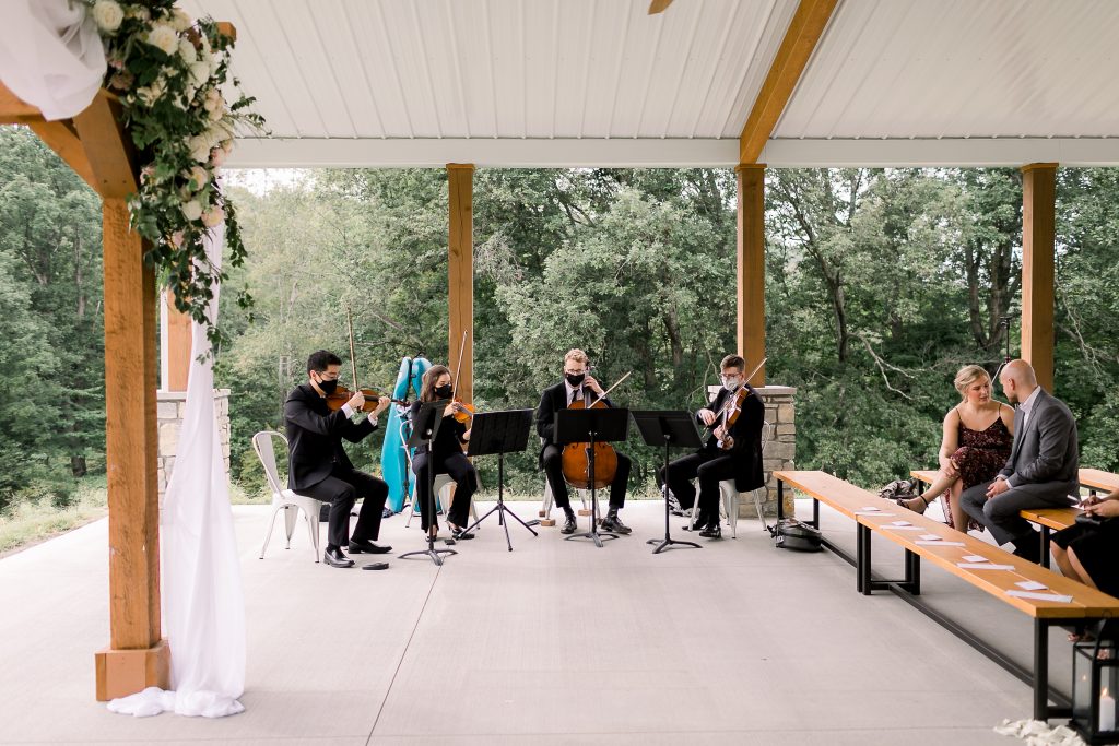 how to plan an outdoor wedding with a string quartet