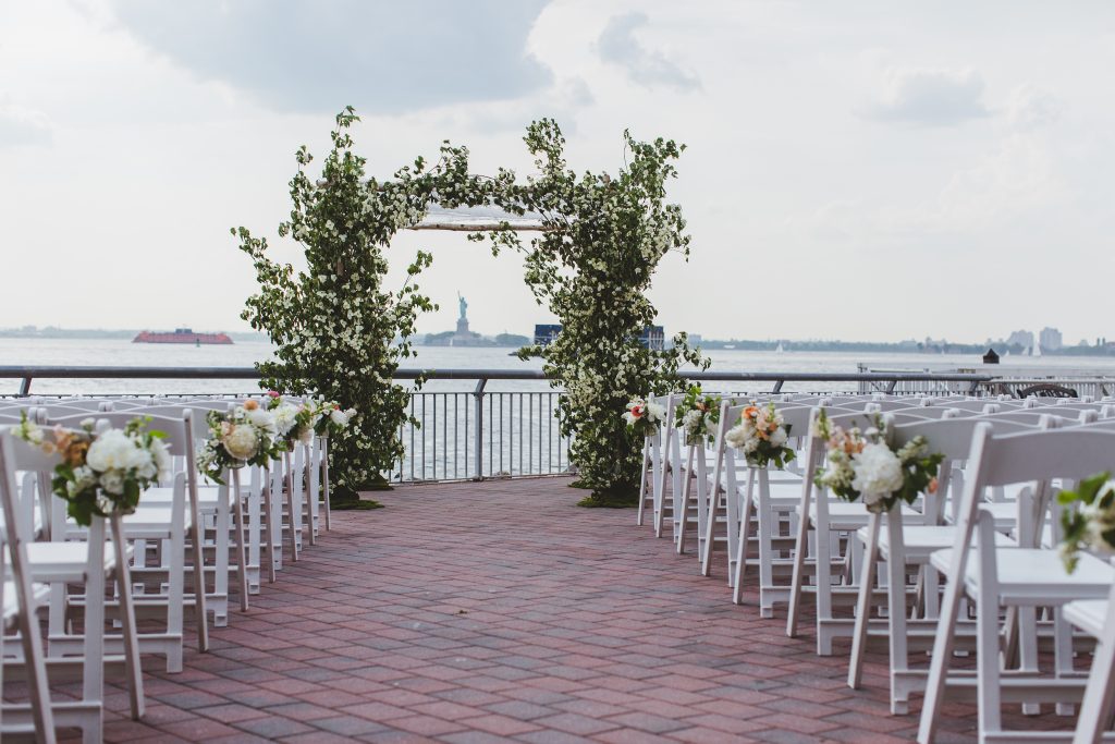 best outdoor wedding planning with flower arches