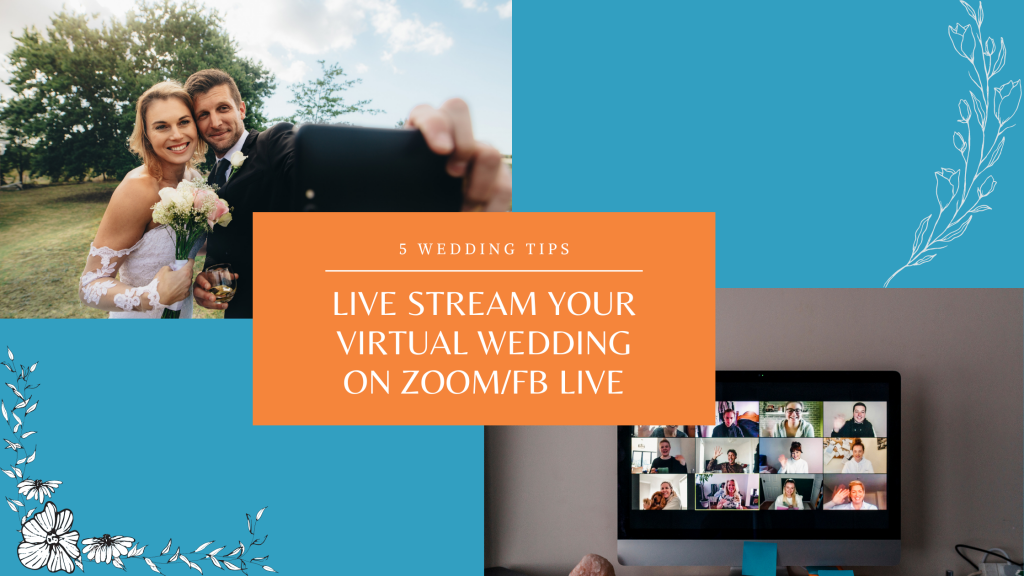 how to plan virtual live stream online wedding